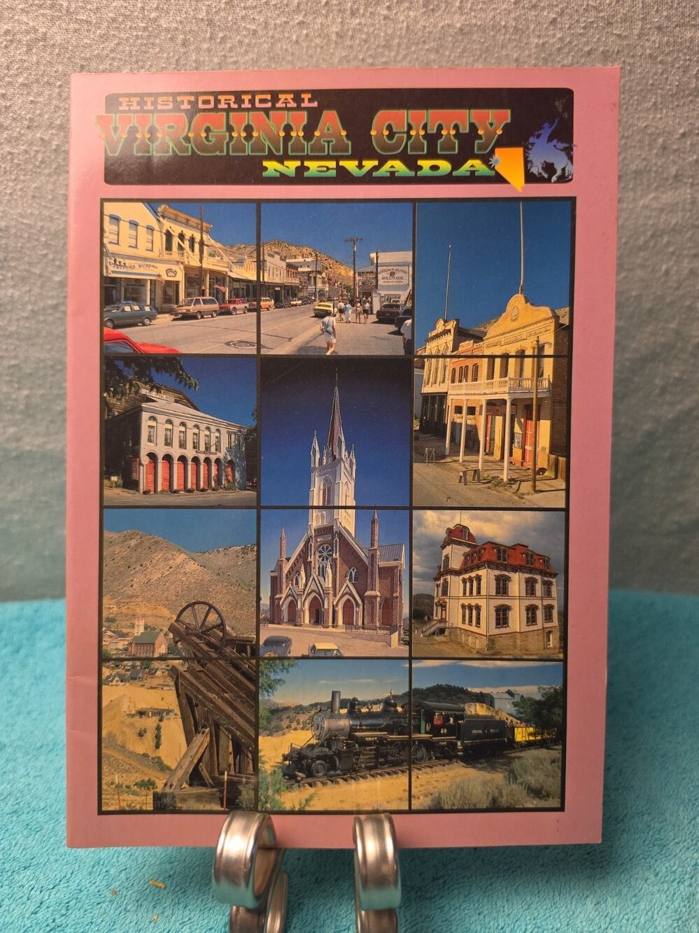 Vintage Virginia City Nevada Souvenir Book Ghost Town History Photos Map Booklet